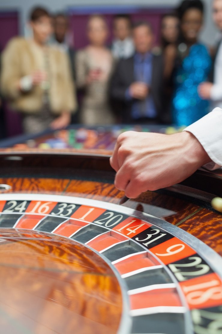 Mobile phone displaying a45 live casino baccarat table interface